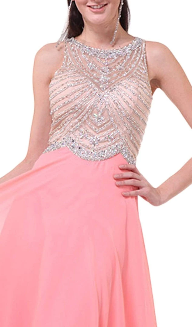 Cinderella Divine - Crystal Embellished A-Line Evening Gown Formal Gowns 4 Cinderella Divine - Crystal Embellished A-Line Evening Gown Formal Gowns
