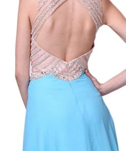 Cinderella Divine - Crystal Embellished A-Line Evening Gown Formal Gowns 10 Cinderella Divine - Crystal Embellished A-Line Evening Gown Formal Gowns