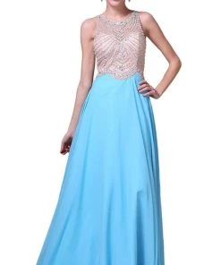 Cinderella Divine - Crystal Embellished A-Line Evening Gown Formal Gowns 9 Cinderella Divine - Crystal Embellished A-Line Evening Gown Formal Gowns