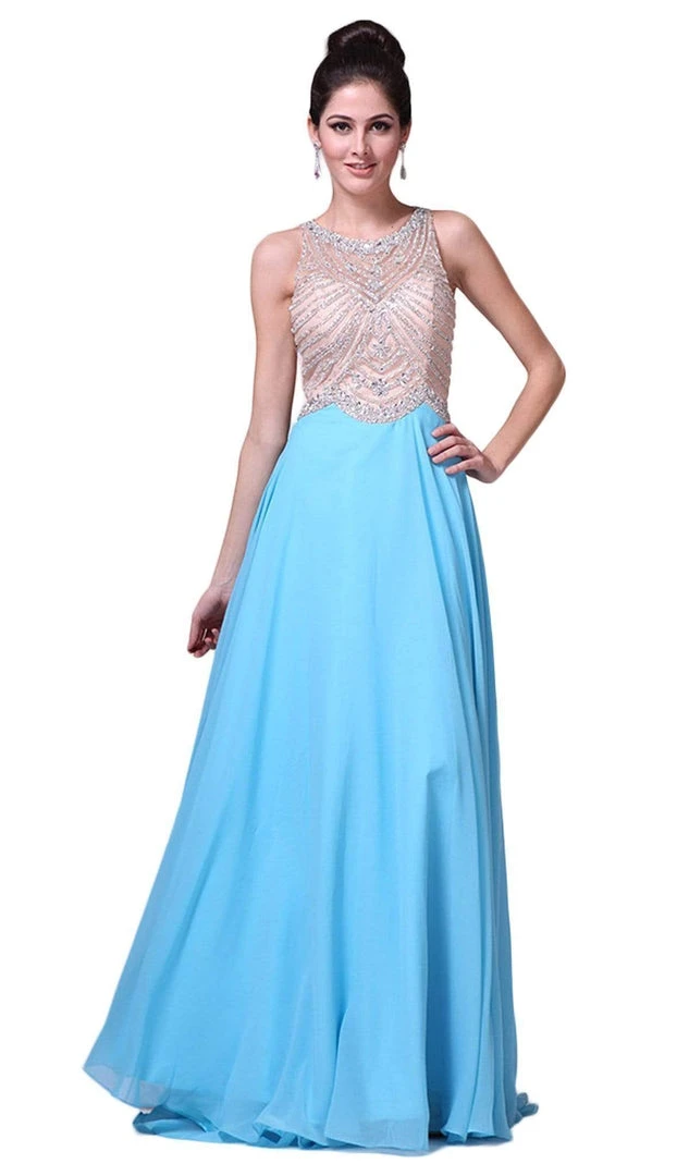 Cinderella Divine - Crystal Embellished A-Line Evening Gown Formal Gowns 5 Cinderella Divine - Crystal Embellished A-Line Evening Gown Formal Gowns