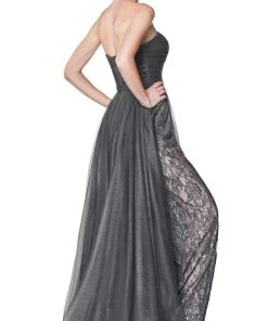 Cinderella Divine - CS021 Strapless Pantsuit With Overskirt Formal Gowns