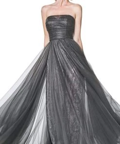 Cinderella Divine - CS021 Strapless Pantsuit With Overskirt Formal Gowns