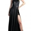 Formal Gowns Cinderella Divine - Embellished Halter Neck Dress With Train