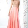 Formal Gowns Cinderella Divine - Embellished Illusion Jewel Neck A-line Gown 1 Formal Gowns Cinderella Divine - Embellished Illusion Jewel Neck A-line Gown