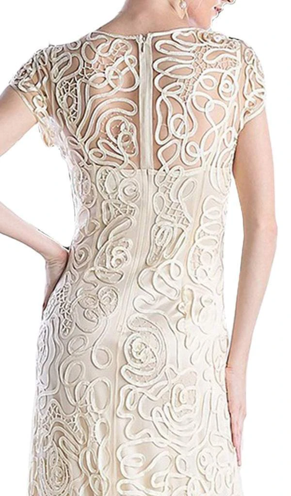 Cinderella Divine - Embellished Illusion Jewel Neck Sheath Dress 1920 - 1 Pc Champagne In Size M Available Formal Gowns 6 Cinderella Divine - Embellished Illusion Jewel Neck Sheath Dress 1920 - 1 Pc Champagne In Size M Available Formal Gowns