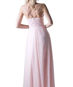 Cinderella Divine - Embellished Strappy Ruched A-line Dress 9 Cinderella Divine - Embellished Strappy Ruched A-line Dress