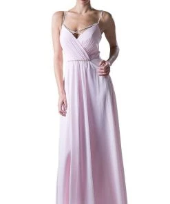 Cinderella Divine - Embellished Strappy Ruched A-line Dress 13 Cinderella Divine - Embellished Strappy Ruched A-line Dress