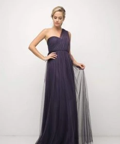 Cinderella Divine - ET322 Sweetheart Neckline Convertible Tulle Gown Formal Gowns