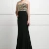 Formal Gowns Cinderella Divine - Fitted Embellished Strapless Evening Dress