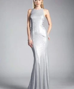 Cinderella Divine - Fitted Side Laced Up Evening Dress