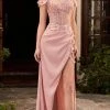 Cinderella Divine - Floral Ornate Corset Prom Dress CD0186 - 1 Pc Blush In Size M Available Formal Gowns 1 Cinderella Divine - Floral Ornate Corset Prom Dress CD0186 - 1 Pc Blush In Size M Available Formal Gowns