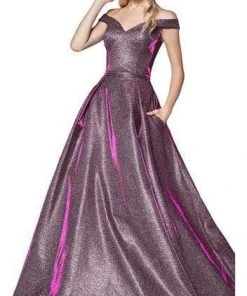 Cinderella Divine - Glitter Off-Shoulder Ballgown CB0036 11 Cinderella Divine - Glitter Off-Shoulder Ballgown CB0036