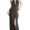 Formal Gowns Cinderella Divine - Halter Neck Shimmer Sheath Dress 2 Formal Gowns Cinderella Divine - Halter Neck Shimmer Sheath Dress