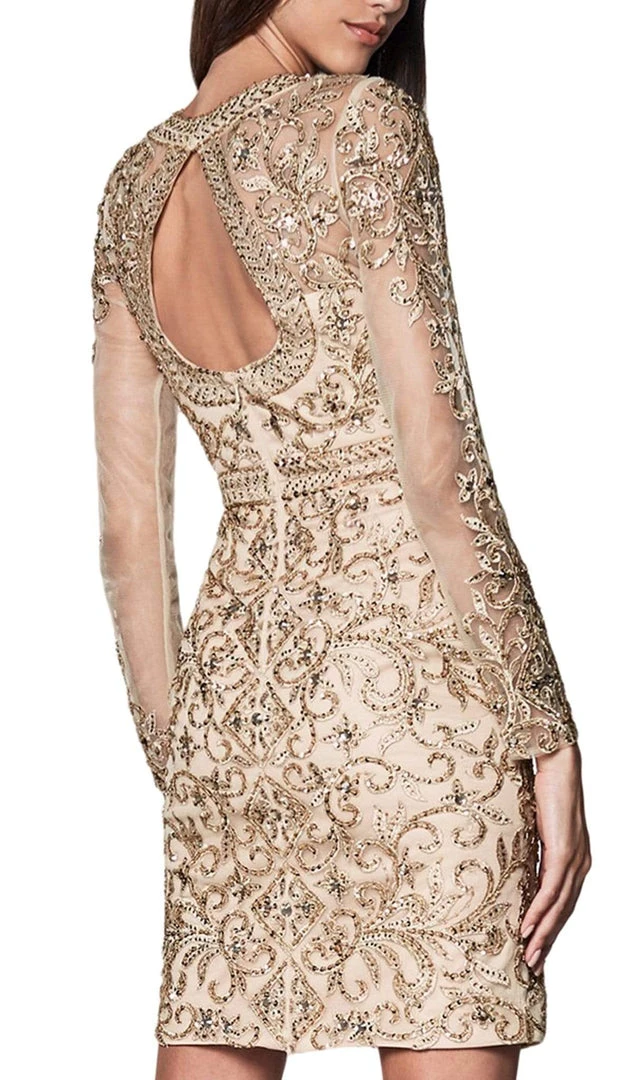 Cinderella Divine - J776 Bead Embellished Jewel Cocktail Dress 6 Cinderella Divine - J776 Bead Embellished Jewel Cocktail Dress