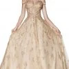 Cinderella Divine - KV1034 Beaded Lace Sweetheart Ballgown Formal Gowns