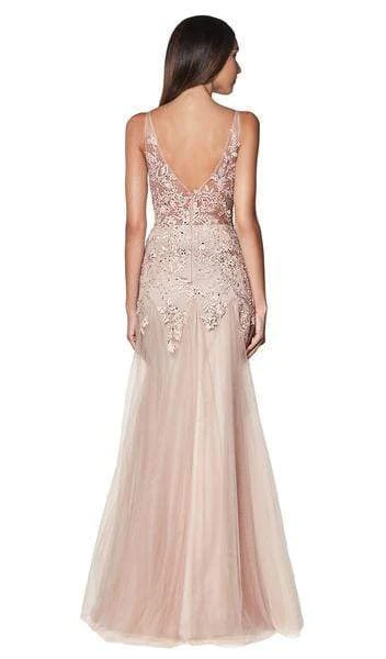 Cinderella Divine - Lace Appliqued Trumpet Evening Dress CJ503 5 Cinderella Divine - Lace Appliqued Trumpet Evening Dress CJ503