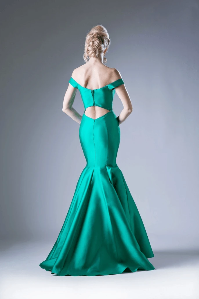 Cinderella Divine - Off-Shoulder Mikado Mermaid Dress 6 Cinderella Divine - Off-Shoulder Mikado Mermaid Dress