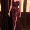 Cinderella Divine - One Shoulder Sequin Evening Dress CH182