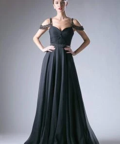 Formal Gowns Cinderella Divine - P211 Embellished Twisted Ruched Sweetheart A-line Dress 14 Formal Gowns Cinderella Divine - P211 Embellished Twisted Ruched Sweetheart A-line Dress