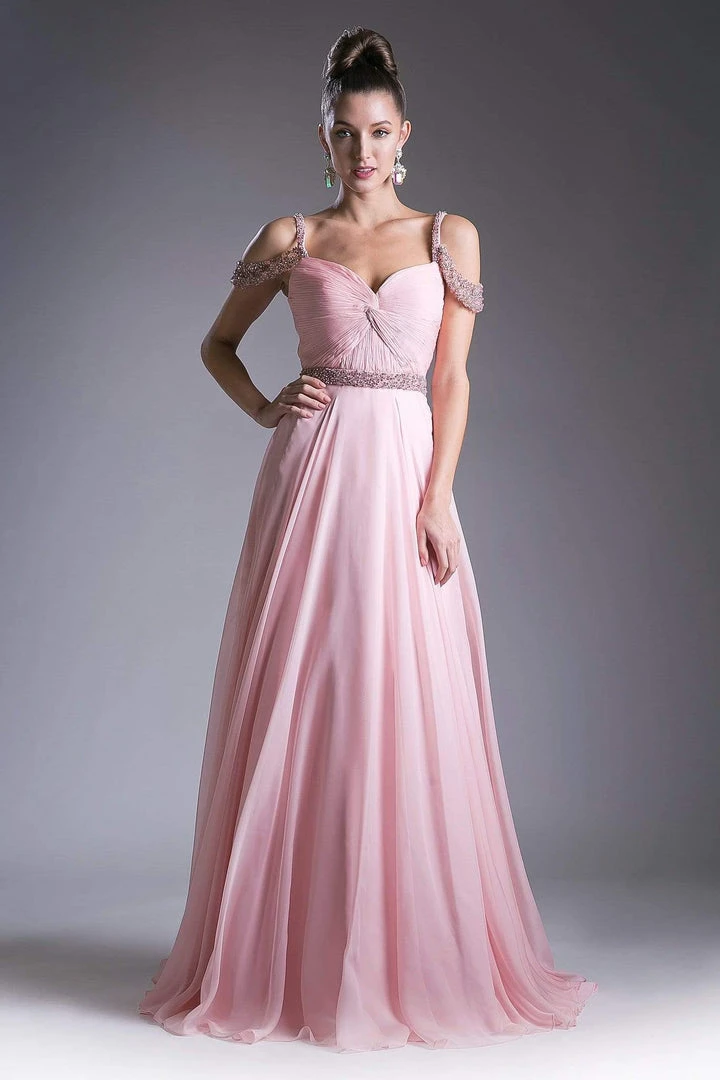 Formal Gowns Cinderella Divine - P211 Embellished Twisted Ruched Sweetheart A-line Dress 8 Formal Gowns Cinderella Divine - P211 Embellished Twisted Ruched Sweetheart A-line Dress