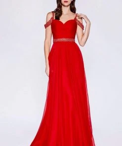 Formal Gowns Cinderella Divine - P211 Embellished Twisted Ruched Sweetheart A-line Dress 13 Formal Gowns Cinderella Divine - P211 Embellished Twisted Ruched Sweetheart A-line Dress