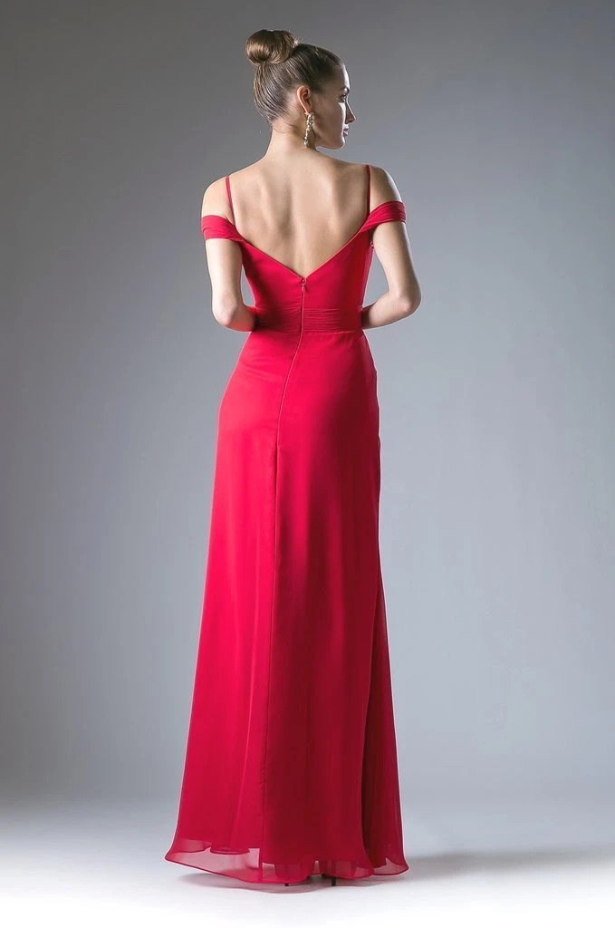 Cinderella Divine Ruched Off Shoulder Chiffon Gown Formal Gowns 4 Cinderella Divine Ruched Off Shoulder Chiffon Gown Formal Gowns