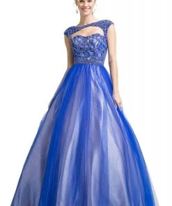 Cinderella Divine - S5239 Princess-Like Long Ballgown Formal Gowns