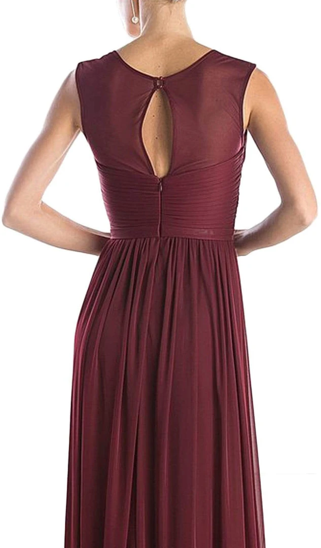 Formal Gowns Cinderella Divine - Sleeveless Twisted Front Bodice Chiffon Long Formal Dress 7 Formal Gowns Cinderella Divine - Sleeveless Twisted Front Bodice Chiffon Long Formal Dress