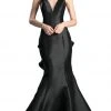 Cinderella Divine - Sleeveless V-neck Ruffled Mermaid Dress