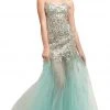 Formal Gowns Cinderella Divine - Strapless Embellished Trumpet Evening Gown