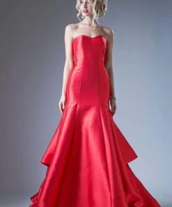 Cinderella Divine - Strapless Sweetheart Layered Trumpet Dress 10 Cinderella Divine - Strapless Sweetheart Layered Trumpet Dress