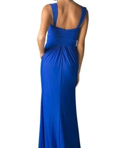Cinderella Divine - Surplice Bodice Draping Sheath Dress Formal Gowns 19 Cinderella Divine - Surplice Bodice Draping Sheath Dress Formal Gowns