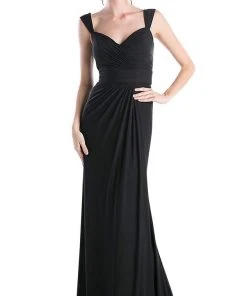 Cinderella Divine - Surplice Bodice Draping Sheath Dress Formal Gowns 14 Cinderella Divine - Surplice Bodice Draping Sheath Dress Formal Gowns