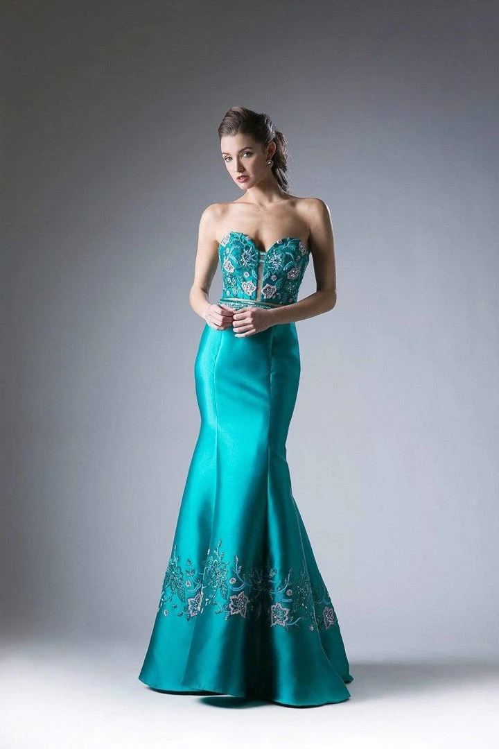 Formal Gowns Cinderella Divine - Two Piece Strapless Embellished Mermaid Dress 5 Formal Gowns Cinderella Divine - Two Piece Strapless Embellished Mermaid Dress