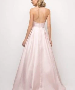 Cinderella Divine - UE008 Strapless Pointed Sweetheart Neck Backless Ballgown