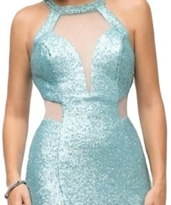 Formal Gowns Cinderella Divine - UR133 Illusion Cutout Allover Sequin Mermaid Gown 15 Formal Gowns Cinderella Divine - UR133 Illusion Cutout Allover Sequin Mermaid Gown
