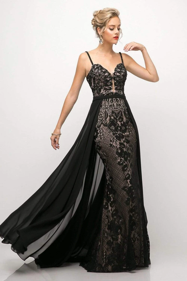 Cinderella Divine - UT254 Lace Deep Sweetheart Dress With Overskirt Formal Gowns 3 Cinderella Divine - UT254 Lace Deep Sweetheart Dress With Overskirt Formal Gowns