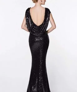 Cinderella Divine - UV003 Allover Sequin Gown Back Mermaid Gown Formal Gowns 11 Cinderella Divine - UV003 Allover Sequin Gown Back Mermaid Gown Formal Gowns