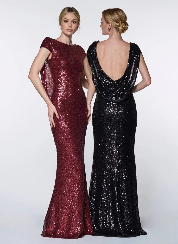 Cinderella Divine - UV003 Allover Sequin Gown Back Mermaid Gown Formal Gowns 6 Cinderella Divine - UV003 Allover Sequin Gown Back Mermaid Gown Formal Gowns