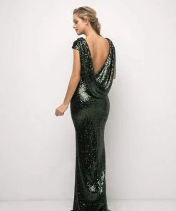 Cinderella Divine - UV003 Allover Sequin Gown Back Mermaid Gown Formal Gowns 15 Cinderella Divine - UV003 Allover Sequin Gown Back Mermaid Gown Formal Gowns