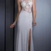 Clarisse - 2503 Embellished Illusion Jewel Sheath Dress Formal Gowns 1 Clarisse - 2503 Embellished Illusion Jewel Sheath Dress Formal Gowns
