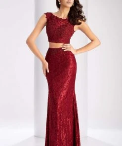 Clarisse - 2716 Two-Piece Jeweled Applique Gown