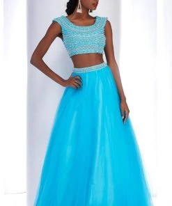 Clarisse - 2826 Two Piece Beaded Dress