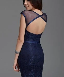 Cocktail Dresses Clarisse - 2940 Scoop Neck Lace Cocktail Dress 5 Cocktail Dresses Clarisse - 2940 Scoop Neck Lace Cocktail Dress