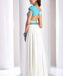 Clarisse - 3070 Two-Piece Colorblock Evening Gown