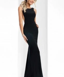 Clarisse - 3095 Plunging Open Back Gown Formal Gowns