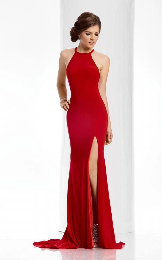 Formal Gowns Clarisse - 3106 Keyhole Cutout Halter Gown 4 Formal Gowns Clarisse - 3106 Keyhole Cutout Halter Gown