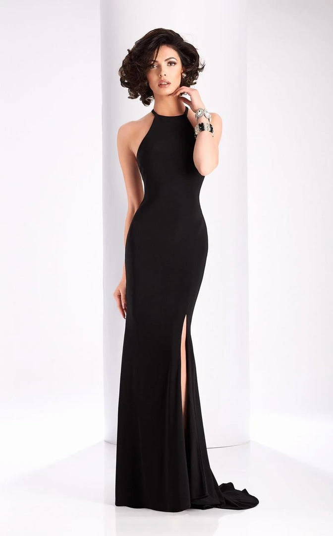 Formal Gowns Clarisse - 3106 Keyhole Cutout Halter Gown 5 Formal Gowns Clarisse - 3106 Keyhole Cutout Halter Gown