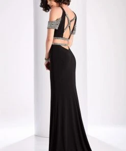 Clarisse - 3109 Two Piece Bejeweled Dress