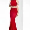 Clarisse - 3109 Two Piece Bejeweled Dress
